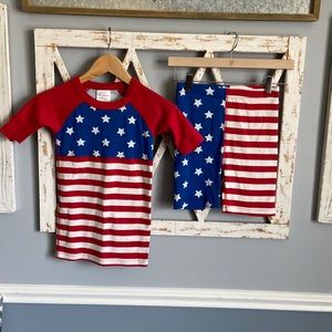 Hanna Andersson | Unisex Patriotic American Flag Pajamas